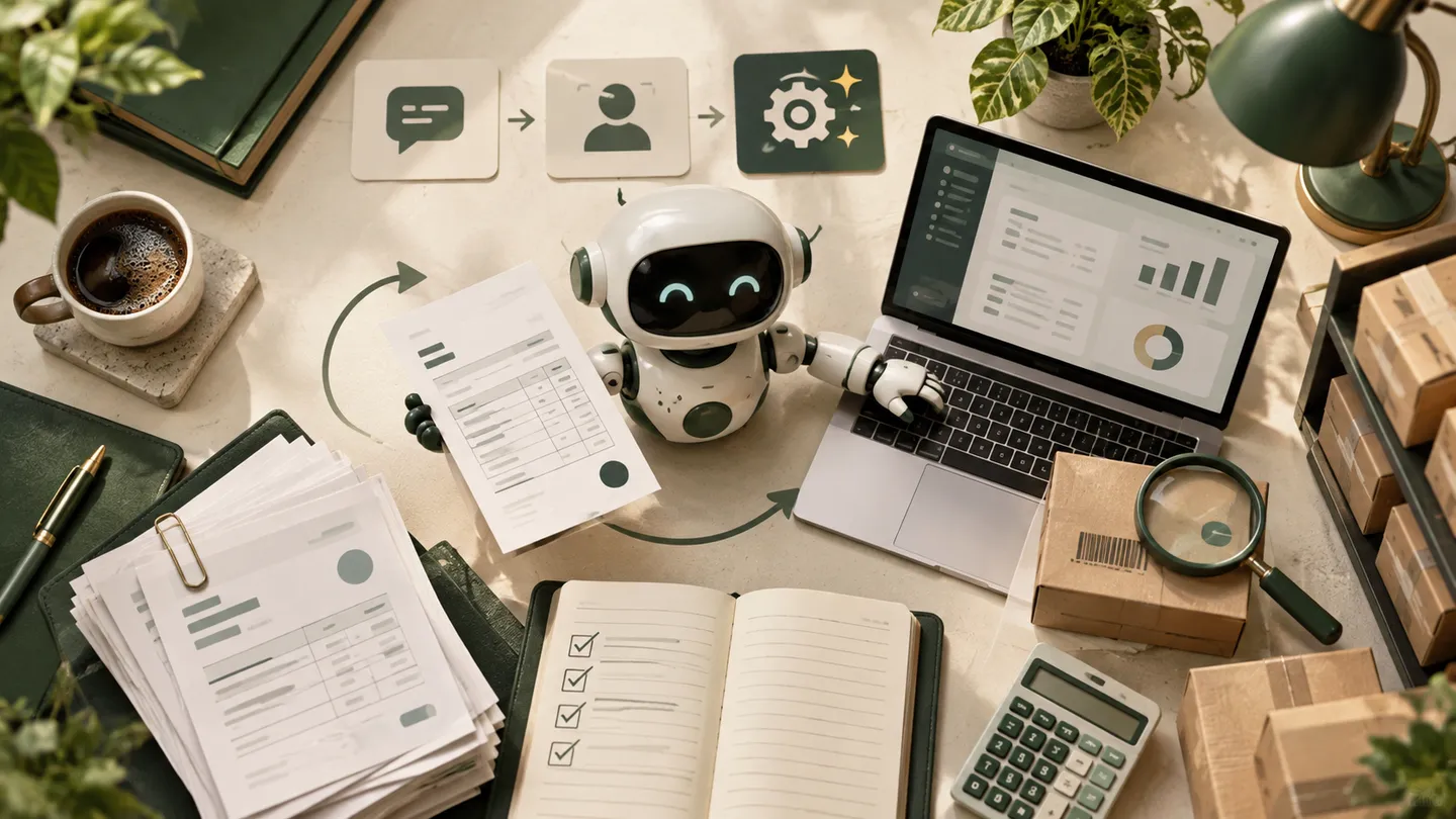 Ilustrasi untuk artikel Agen AI Akuntansi: Dari Chatbot ke Asisten yang Bekerja.