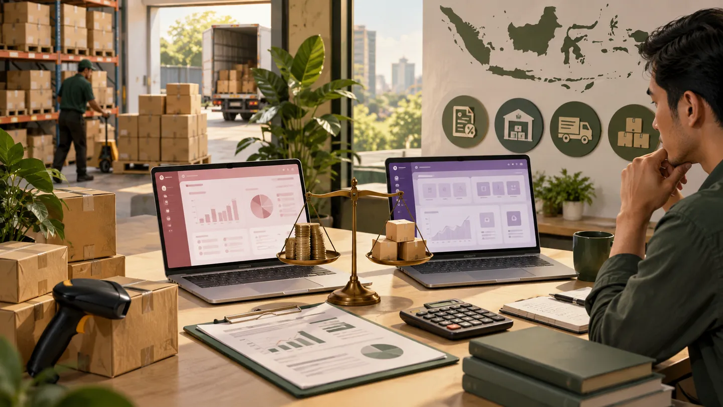 Ilustrasi untuk artikel Accurate Online vs Odoo: Mana yang Lebih Cocok? (2026).